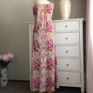 NWOT Karen Kane Lifestyles, Linen Maxi Dress, M